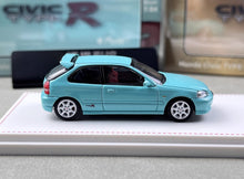 Load image into Gallery viewer, FH 1:64 Blue JDM Civic Type R EK9 Hatchback Sports Model Diecast Metal Car New Collection
