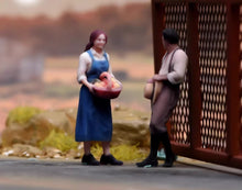 Load image into Gallery viewer, 1:64 Painted Figure Model Miniature Resin Diorama Toy Sand Farm Couple Man Lady
