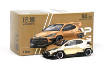 Load image into Gallery viewer, XCARTOYS 1:64 Gold Pandem GR Yaris Racing Sports Model Diecast Metal Car New
