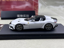 Load image into Gallery viewer, PK 1:64 White 12C Spider Convertible Sports Model Diecast Metal Car New Collection
