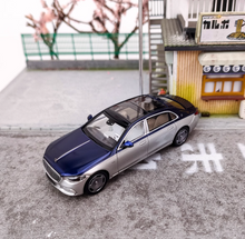 Load image into Gallery viewer, ARBox 1:64 Silver Blue S680 Maybach Luxury Model Diecast Metal Car New
