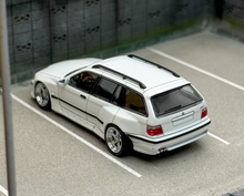 Load image into Gallery viewer, Mortal 1:64 White M3 E36 Wagon VIP Widebody Sports Model Diecast Metal Car New Collection

