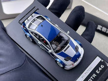 Load image into Gallery viewer, MJ 1:64 NFS Silver Blue M3 GTR E46 Coupe Sports Model Diecast Metal Car New Collection
