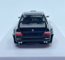 Load image into Gallery viewer, RM 1:64 Black W124 Widebody Sedan Sports Model Diecast Metal Car New Collection
