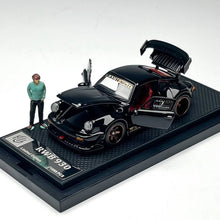 Load image into Gallery viewer, FG 1:64 Black RWB 930 Figure Sports Open Model Diecast Metal Car New Collection
