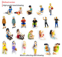 Load image into Gallery viewer, 1:64 Painted Figure Mini Model Miniature Resin Diorama Sand Kid Child Boy Girl
