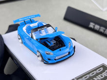 Load image into Gallery viewer, MT 1:64 JDM Blue S2000 Pandem Convertible Sports Model Diecast Metal Car New Collection
