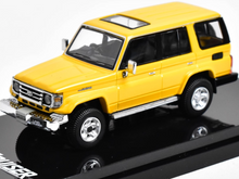 Load image into Gallery viewer, Hobby Japan 1:64 Yellow 2001 Land Cruiser LC70 SUV Model Diecast Metal Car New Collection

