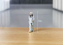 Load image into Gallery viewer, 1:64 Painted Figure Model Miniature Resin Diorama Sand Skate GIrl Skateboard Toy

