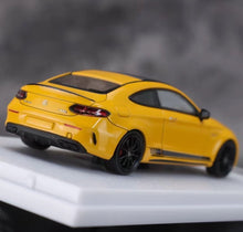 Load image into Gallery viewer, Howie 1:64 Yellow C63s Coupe Sports Model Diecast Metal Car New Collection
