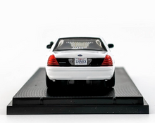 Load image into Gallery viewer, Rollin 1:64 White CV CROWN VICTORIA Police Model Diecast Metal Car New Collection
