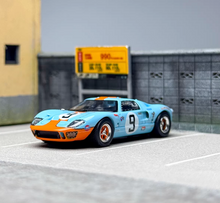 Load image into Gallery viewer, FY 1:64 Blue Gulf 1968 GT40 MK1 #9 Racing Sports Model Diecast Metal Car New Collection
