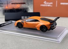 Load image into Gallery viewer, King 1:64 Matte Orange Huracan Widebody Sports Model Diecast Metal Car New Collection
