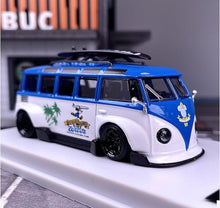 Load image into Gallery viewer, LMLF 1:64 Blue VW T1 RWB Van Bus Camper Kombi Model Diecast Metal Car New Collect

