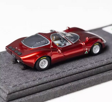 Load image into Gallery viewer, DMH 1:64 Metallic Red Tipo33 Stradale Racing Sport Model Diecast Resin Car New Collection
