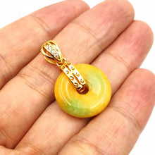 Load image into Gallery viewer, Nature Jade Round Pendant Necklace Gift Jewelry charm Blessing Lucky Accessory D
