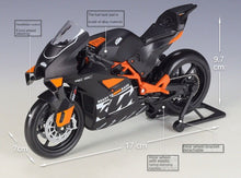 Load image into Gallery viewer, WELLY 1:12 Black KTM RC 8C Sports Racing Model Diecast Metal Motorcycle Bike New
