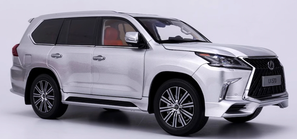 LCD 1:18 Silver LX570 Luxury SUV Off Road Sports Model Diecast Metal Car New