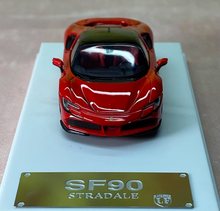 Load image into Gallery viewer, LF 1:64 Red SF90 Stradale Super Racing Sports Model Diecast Metal Car New

