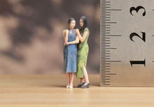 Load image into Gallery viewer, 1:64 Painted Figure Model Miniature Resin Diorama Sand Qipao Beauty Lady Girl A
