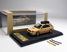 Load image into Gallery viewer, 1:64 Furuya HEC Yellow Impreza WRX STI VII 7 Wagon Model Diecast Metal Car
