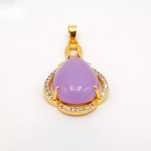 Load image into Gallery viewer, Nature Jade Fortune Drop Pendant Necklace Gift Jewelry charm Blessing Lucky New
