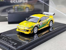 Load image into Gallery viewer, Transcend 1:64 Yellow 1995 Eclipse GS #22 Sports Model Diecast Metal Car New Collection
