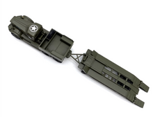 Load image into Gallery viewer, 1:76 Green US Army Diamond T Transporter Trailer Model Diecast Metal Car New Collection
