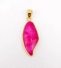 Load image into Gallery viewer, Nature Jade Pink Willow Leaf Pendant Necklace Gift Jewelry charm Blessing Lucky
