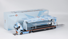 Load image into Gallery viewer, 1:64 Scania S730 Blue Enclosed Double Deck Truck Model Diecast Metal Car New
