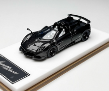 Load image into Gallery viewer, HH 1:64 Black Carbon Huayra Tricolore Convertible Model Diecast Metal Car New Collection
