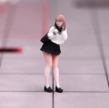 Load image into Gallery viewer, 1:64 Painted Figure Model Miniature Resin Diorama Toy Sand Uniform Girl Pretty
