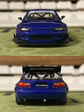Load image into Gallery viewer, Poprace 1:64 Blue Civic EG6 SIR Pandem Hatchback Model Diecast Metal Car New Collection
