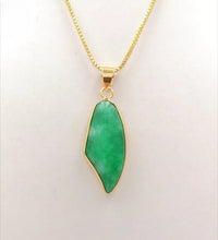 Load image into Gallery viewer, Nature Jade Leaf Lucky Pendant Necklace Gift Jewelry charm Blessing Fortune new
