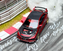Load image into Gallery viewer, NA 1:64 Red JDM Civic FK8 Type R Racing Sports Model Diecast Resin Car New Collection
