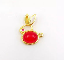 Load image into Gallery viewer, Nature Jade Cute Rabbie Pendant Necklace Gift Jewelry charm Blessing Lucky a
