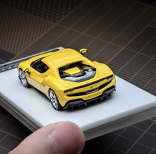 Load image into Gallery viewer, Zincit 1:64 Yellow 296 GTB Racing Sports Model Diecast Metal Car New Collection
