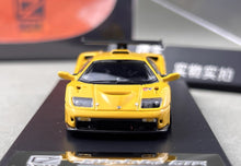 Load image into Gallery viewer, DCM 1:64 Yellow 1999 Diablo GTR Racing Sports Model Diecast Metal Car BN
