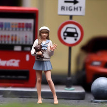 Load image into Gallery viewer, 1:24 Painted Figure Model Miniature Resin Diorama  Sand Pretty Girl Lady Cute
