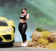 Load image into Gallery viewer, 1:64 Painted Figure Model Miniature Resin Diorama Sand Gym Fitness Girl Sport

