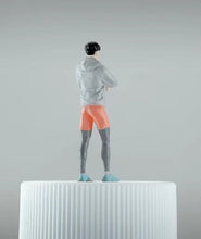 Load image into Gallery viewer, 1:64 Painted Figure Mini Model Miniature Resin Diorama Sand Running Sports Man
