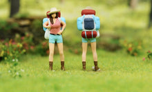 Load image into Gallery viewer, 1:64 Painted Figure Model Miniature Resin Diorama Toy Hiker Climber Backpacker New Collection
