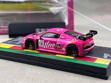 Load image into Gallery viewer, Tarmac 1:64 Pink R8 LMS GT3 EVO II #16 Sports Model Diecast Metal Car Box New Collection
