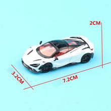 Load image into Gallery viewer, Masdi 1:64 White 765LT Racing Sports Model Diecast Metal Car New Collection
