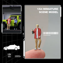 Load image into Gallery viewer, 1:64 Painted Figure Mini Model Miniature Resin Diorama Drinking Couple Man Lady New Scene
