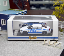 Load image into Gallery viewer, Rollin 1:64 White Highway Police Charger Muscle Model Diecast Metal Car New Collection
