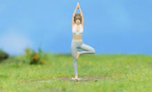 Load image into Gallery viewer, 1:64 Painted Figure Model Miniature Resin Diorama Sand Yoga Pilate Lady GIrl Toy
