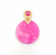 Load image into Gallery viewer, Nature Jade Round Pendant Necklace Gift For Woman Jewelry charm Blessing Lucky P
