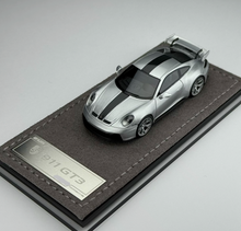 Load image into Gallery viewer, ZJWJ 1:64 GT Silver 911 GT3 Sports Model Diecast Resin Car New Collection
