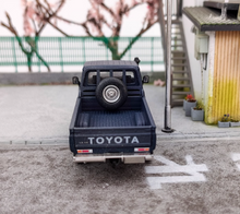 Load image into Gallery viewer, HF 1:64 Blue Military LC79 J70 Single Cab Pickup Model Diecast Metal Car New
